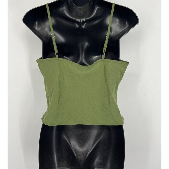 Princess Polly Size 6 Top Blouse Women Olive Green Spaghetti Strap Camisole New - Picture 5 of 10